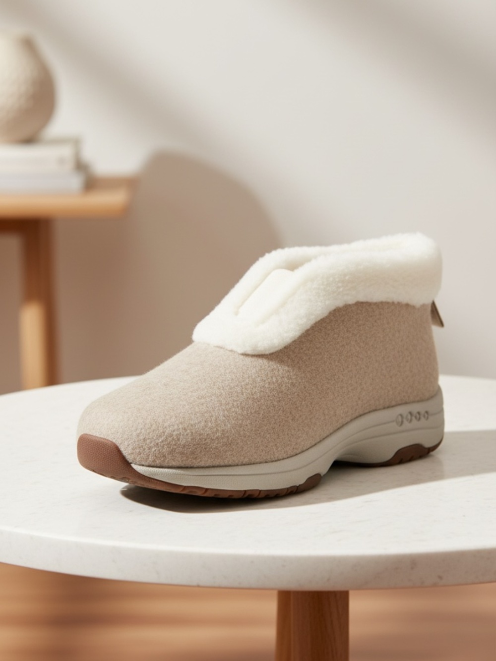 Easy Spirit Treepose Women's Faux-Fur Slipper Boots Size 6M NEW